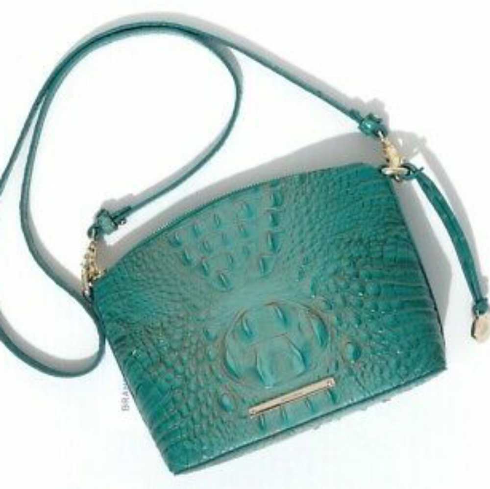 Brahmin Mini Duxbury Turquoise Melbourne Crossbody - Picture 12 of 14